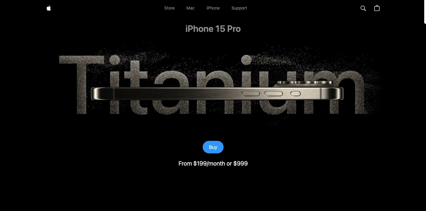 Apple iPhone 15 Site 