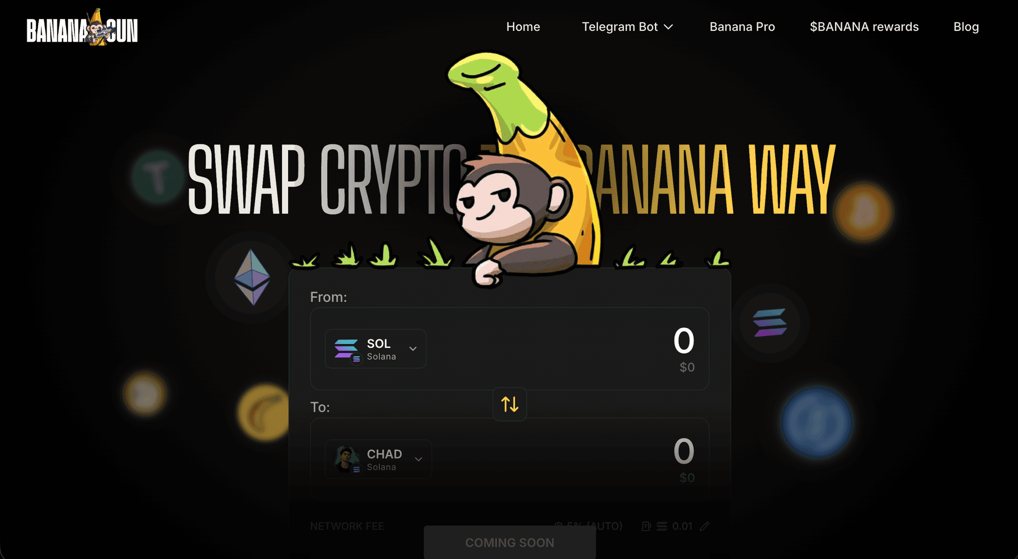 Bananagun.io: Cross-Chain Token Swapping Platform